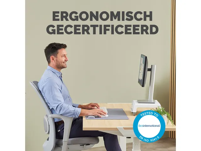 Polssteun Fellowes Breyta palm grijs 6x18cm