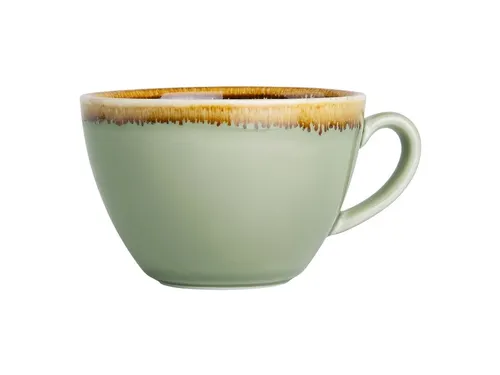 Cappuccinokopje Olympia Kiln 340ml 6 stuks mosgroen