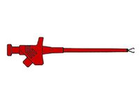 Flexibele Klemtestpen / Rood (kleps 30)