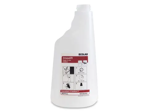 Ecolab voorbedrukte Flacon Greaselift 650ml excl. sproeikop 6 stuks