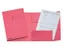 Dossiermap Esselte folio 3 kleppen manilla 275gr roze