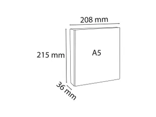 Ringmap Pp Personaliseerbaar Kreacover 2 D-Ringen 20mm A5 Wit - 10