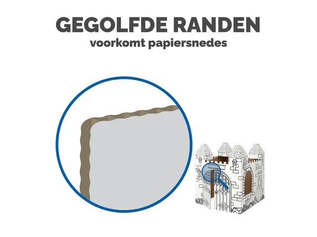 Kartonnen Kasteel XL Bankers Box Play inkleurbaar