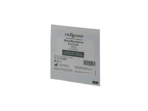 Gaascompressen FixFirst steriel 5x5cm