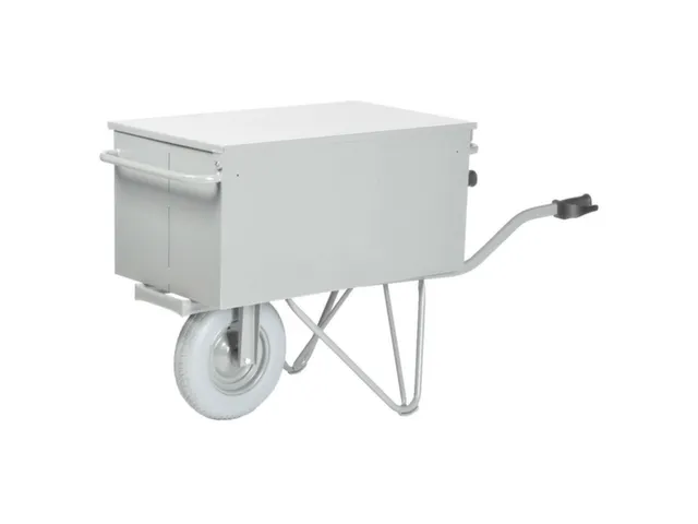 Gereedschapskar,190l,HxBxD 850x540x1450mm,stalen buis,grijs,PU-banden