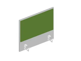 baliepaneel,v. bureau,aanbouw links,B 600mm,MP-lichtgrijs,BN7048-groen - 1