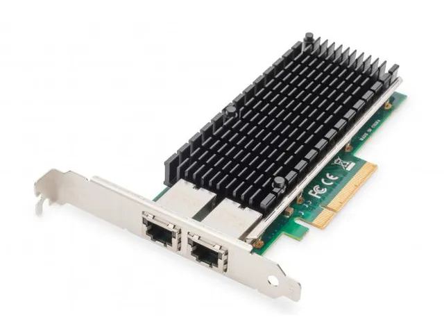 2-poorts 10 Gigabit Ethernet-netwerkkaart RJ45 PCI Express Intel-chips