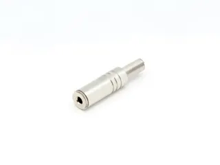 Vrouwelijke 3.5mm Stereo Jack, Verzilverd - 1