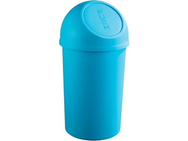 afvalbak,45l,HxØ 700x403mm,romp PP groen,deksel PP groen