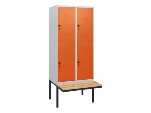 Dubbeldekse dekenkist,HxBxD 1950x800x815mm,2x2vak.,vak B 400mm