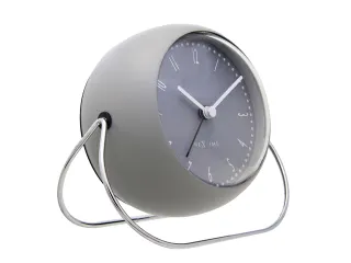 Wekker NeXtime Bubble alarm clock 11x8cm grijs metaal - 3