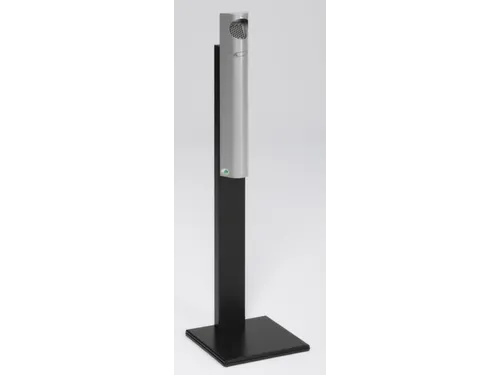 Staande Asbak 3.5 liter Hxbxd 1250x310x310mm Zilverkleurig Zwart Staal