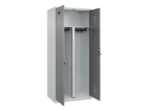 PBM-locker,HxBxD 1850x800x500mm,2vak,vak B 400mm,draaigrendel