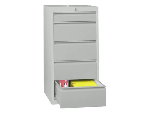 ladekast HxBxD 1000x500x600mm 5laden slot RAL7035 front RAL7035