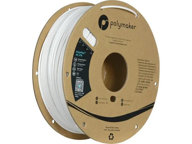 PC-FR 2,85mm WHITE 1kg 3D Filament