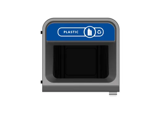 Configure Recyclingstation Plastic BE NL 87 Liter Antraciet Blauw