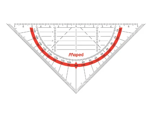 Geodriehoek Maped 028600 16cm Flexibel Transparant