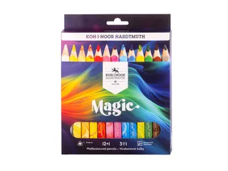 Kleurpotloden Koh-i-Noor Jumbo Magic doos 13 kleuren - 3