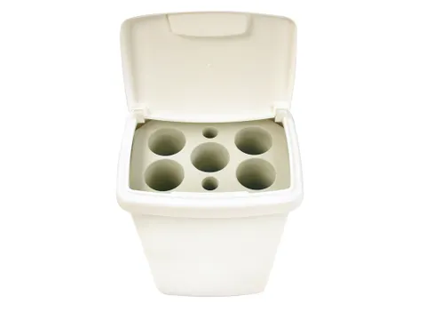 Bekerbak 5-gaats 50 Liter Wit