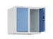 opzetkast,v. locker,2vak.,vak B 250mm,HxBxD 500x500x500mm,vleugeldeur