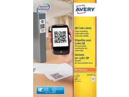 Avery Printbare Qr-etiketten Ft 45x45mm (b X H), 400 Stuks
