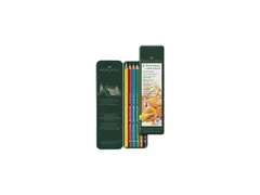 Kleurpotlood Faber-Castell Polychromos blik 6 stuks basiskleuren