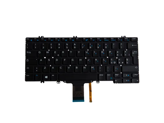 Origin Storage KB-7W9JY, Clavier, Italien, Clavier backlight, DELL, DE