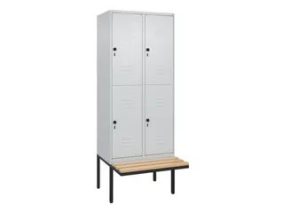 Dubbeldekse dekenkist,HxBxD 2120x800x815mm,2x2vak.,vak B 400mm - 1