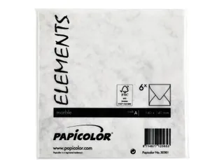 Envelop Papicolor 140x140mm Marble grijs Gegomd - 3
