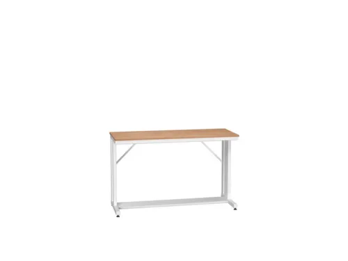 werkbank,HxBxD 930x1500x600mm,multiplexblad,C-voet,RAL7035