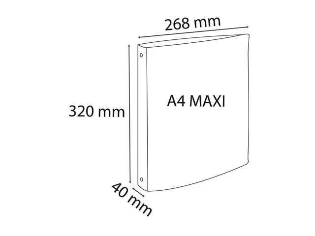 Classeur 2an 30mm PP A4 SKANDI coul.as