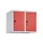 opzetkast,v. locker,2vak.,vak B 300mm,HxBxD 500x600x500mm,vleugeldeur