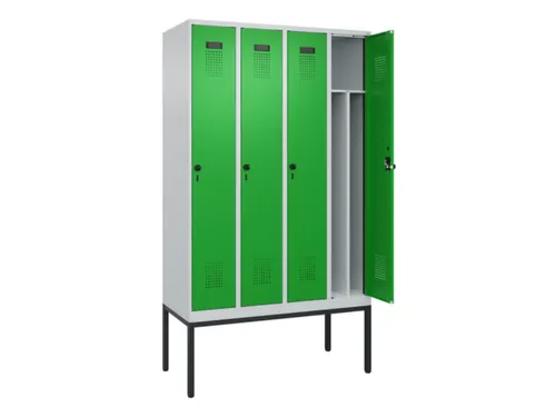 locker voor scheiding van kleding,HxBxD 2120x1200x500mm,4vak