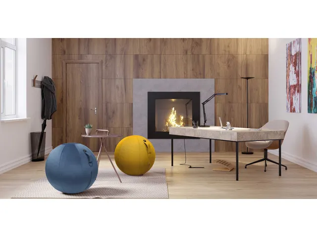 Ergoball ergonomische zitbal donkerblauw Ø 65 cm.
