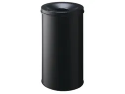 Afvalbak Vlamdovend Safe Round 60 Liter Zwart