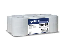 Toiletpapier Celtex Mini Jumbo 2-laags wit 160 meter krimp a 12 rol