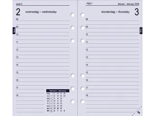 Agendavulling 2027 Kalpa Personal 1dag/1pagina - 12