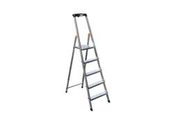 Lichte Universele Ladders Aluminium 5treden H 1,05m