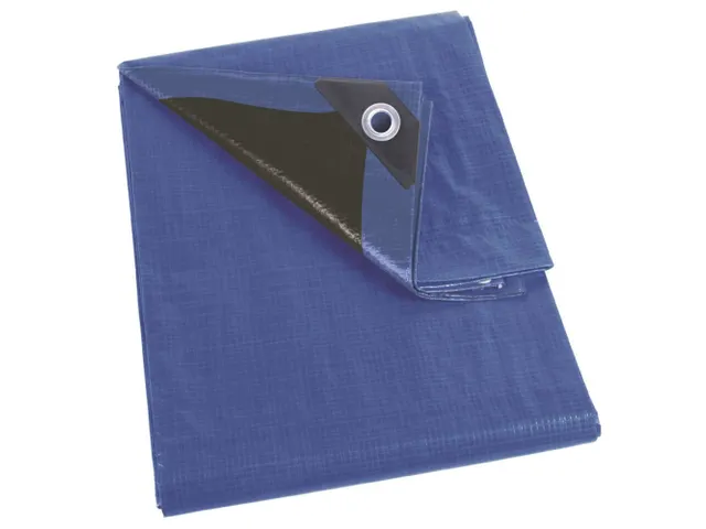 Bâche de protection très résistant bleu-noir 5x5m