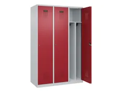 locker voor scheiding van kleding,HxBxD 1850x1200x500mm,3vak