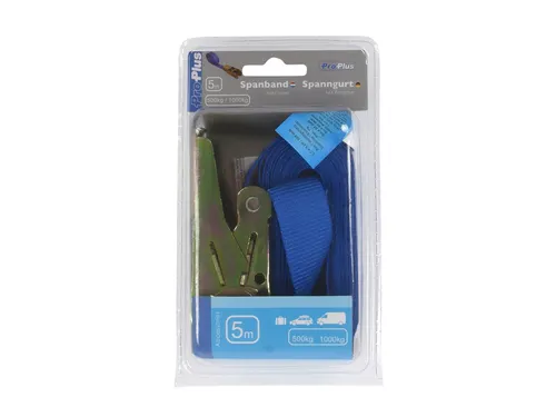 Spanband ProPlus ratel 5 meter blauw