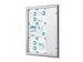 Vergrendelbaar Muurvitrine Indoor/Outdoor Brandwerend 9xA4 Zilver