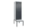 locker met bank,voor scheiding van kleding,HxBxD 2120x600x815mm,2vak