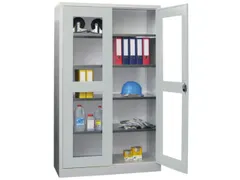 universele kast 1950x1200x500mm 4xStalen bodem cil.slot sokkel RAL7035