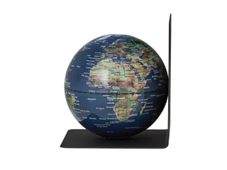 Boekensteun TROIKA met magnetische Wereldbol 13cm blauw-groen - 1