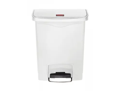 Pedaalemmer Slim Jim Step On Front Kunststof 30 Liter Wit