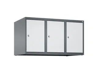 opzetkast,v. locker,3vak.,vak B 300mm,HxBxD 500x900x500mm,vleugeldeur - 1