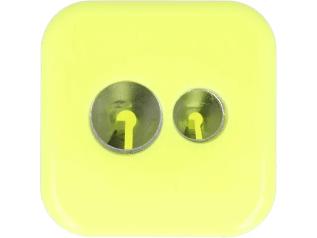 Puntenslijper Westcott dubbel metalen slijper in vierkant opvangbakje