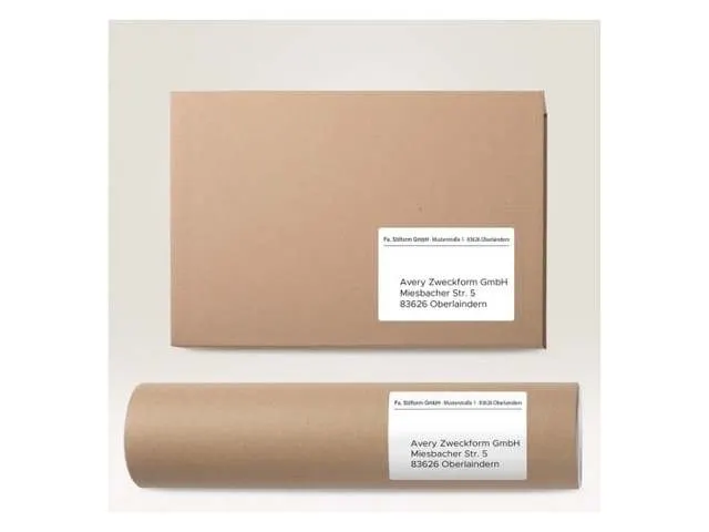 Inkjet etiket Avery J8173-25 99.1x57mm Wit 250 stuks