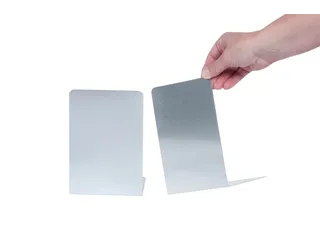 Boekensteun MAUL aluminium 12x12x17.5cm set 2 zilver - 4